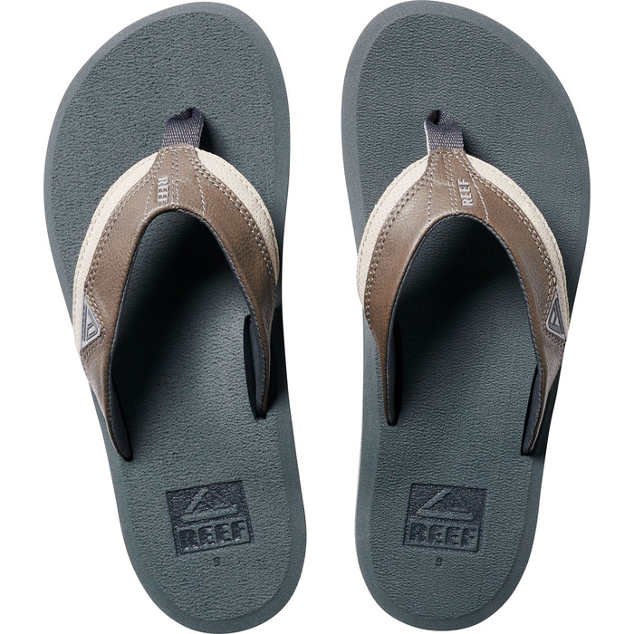 2024 Reef Mens Cushion Dawn Flip Flops CI3766 - Grey